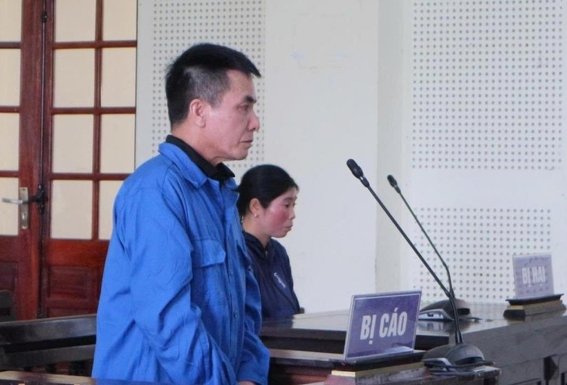 Bị cáo Nguyễn Văn Luận tại tòa. (Ảnh: Công an TP.Đà Nẵng)