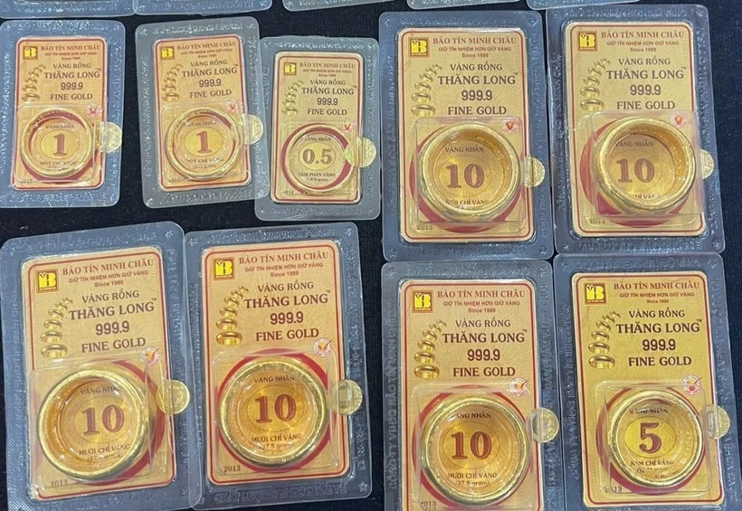 Giá vàng hôm nay 19/3 ghi nhận vàng nhẫn tiếp đà giảm. (Ảnh: Dân Việt)