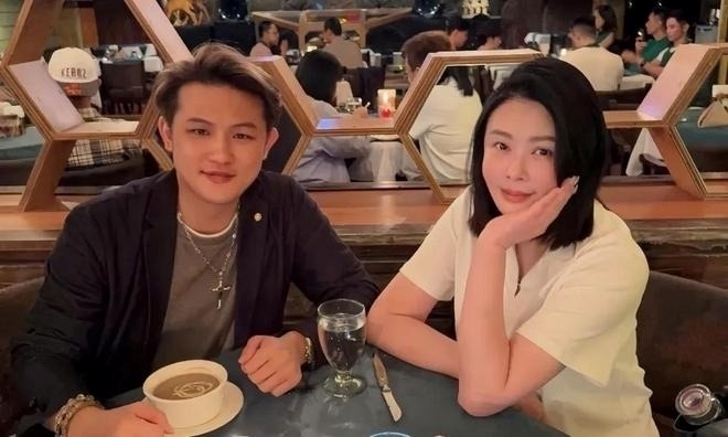 Lương Hiên An và Tiêu Thục Thận. Ảnh:&nbsp;Weibo.