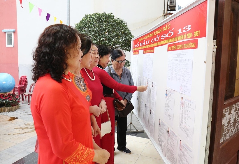 Cử tri trên địa bàn tỉnh Bắc Ninh phấn khởi, tích cực thực hiện quyền và nghĩa vụ công dân