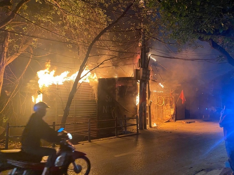Hiện trường vụ cháy. Ảnh: An ninh Thủ đô