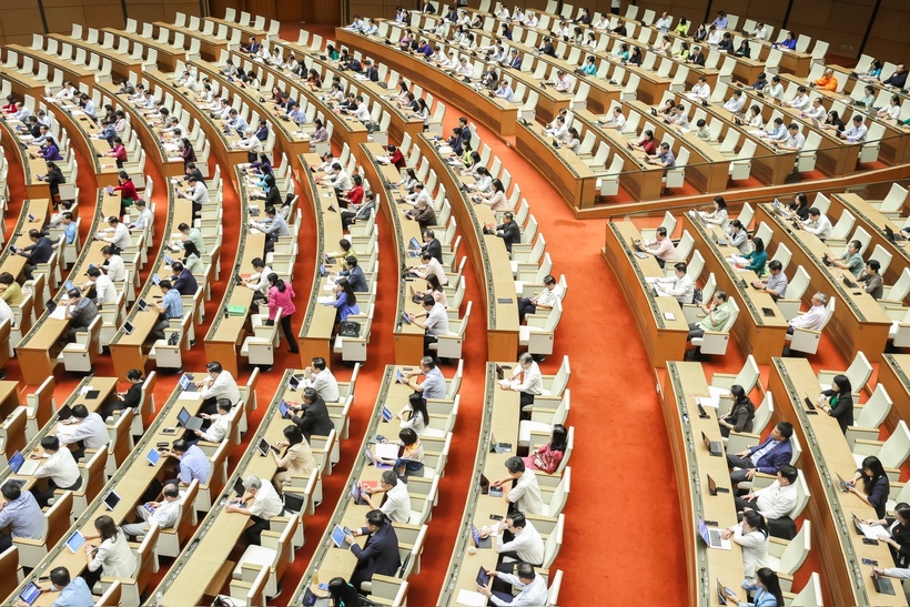 Chiều 21/3, Hội đồng Bầu cử quốc gia đã công bố kết quả bầu cử và danh sách những người trúng cử đại biểu Quốc hội khóa XVI (Ảnh: Media Quốc hội).