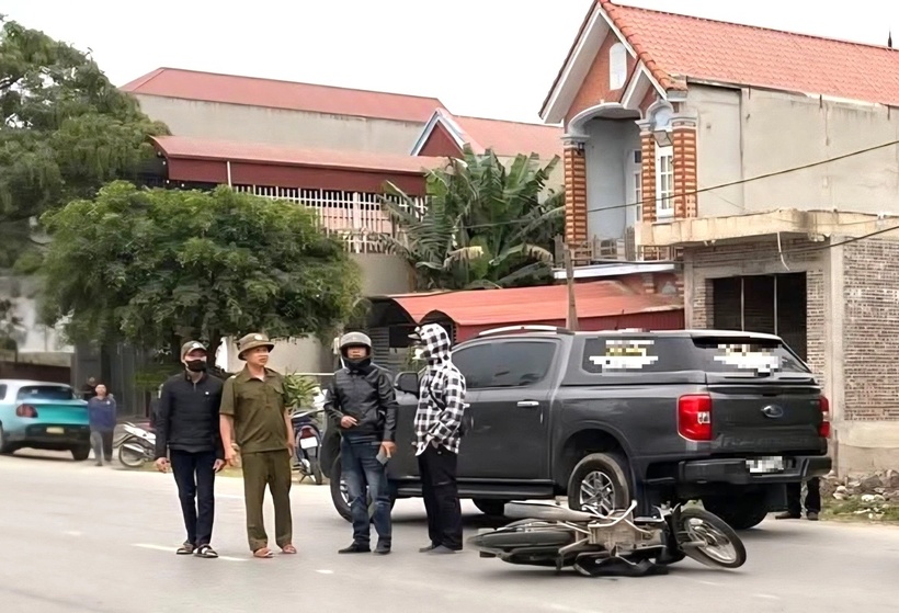 Hiện trường vụ tai nạn. Ảnh: Báo Xây dựng.