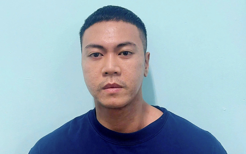 Trương Nguyên Huy tại cơ quan công an. Ảnh: Báo Tuổi trẻ.