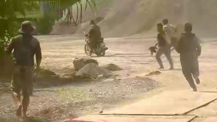 Hình ảnh ghi lại sự việc. Ảnh: PLO.