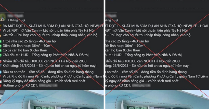 Nội dung đăng tải sai sự thật trên mạng xã hội.