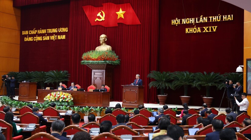 Tổng Bí thư Tô Lâm cho biết, Hội nghị sẽ xem xét công tác nhân sự lãnh đạo các cơ quan nhà nước nhiệm kỳ 2026–2031 - Ảnh VGP/Đức Tuân