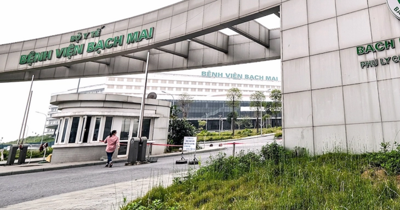 Dự án Bệnh viện Bạch Mai cơ sở 2 . (Ảnh: Nam Trần)