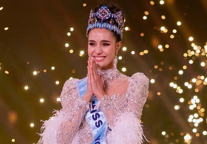 Khoảnh khắc Opal Suchata chiến thắng Miss World lần thứ 72. Ảnh:&nbsp;Miss World