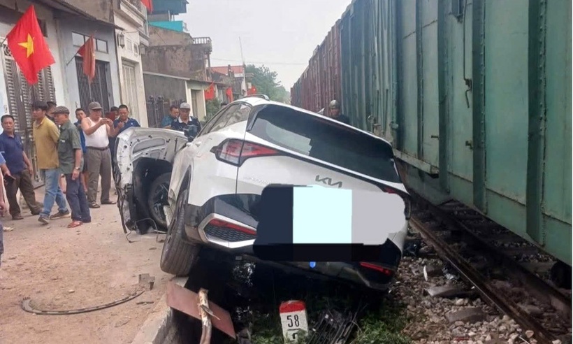 Hiện trường vụ tai nạn. Ảnh: Báo Bắc Ninh.