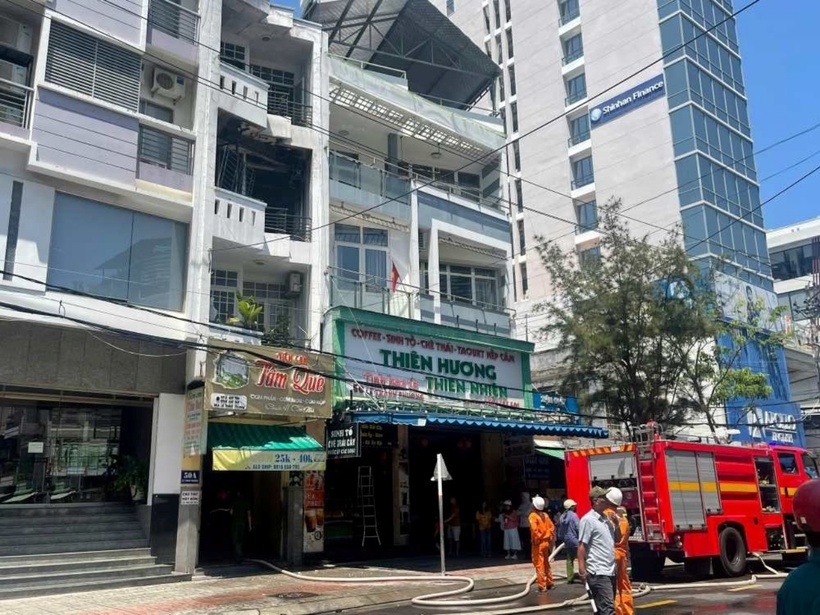 Ngôi nhà bị cháy. (Ảnh: Lao động)