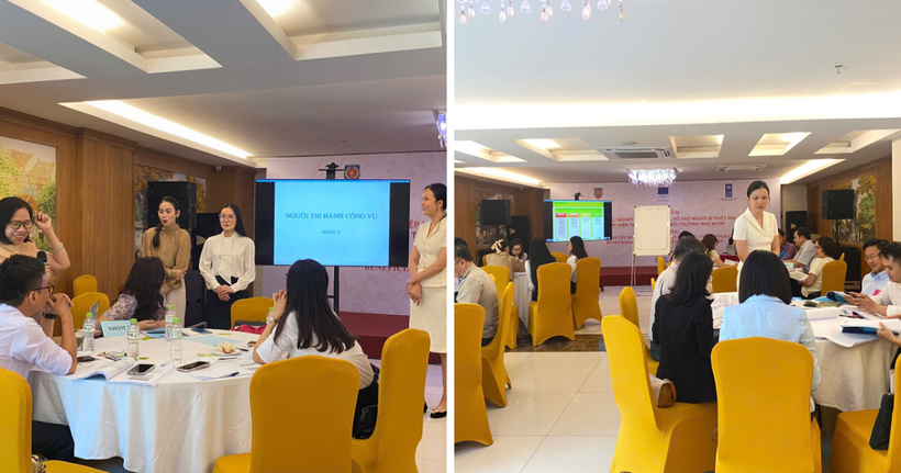 Toàn cảnh buổi tập huấn.