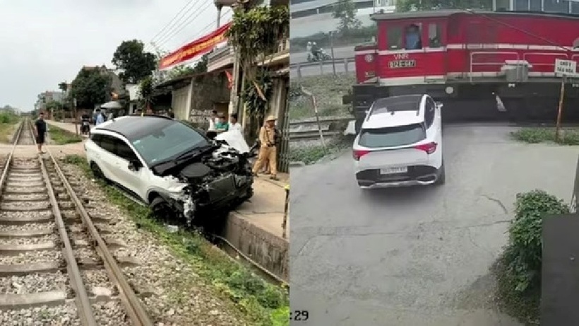 Hiện trường vụ tai nạn. Ảnh: Báo Lao động.