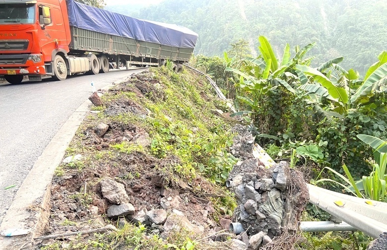 Hiện trường vụ tai nạn. Ảnh: Báo Xây dựng.