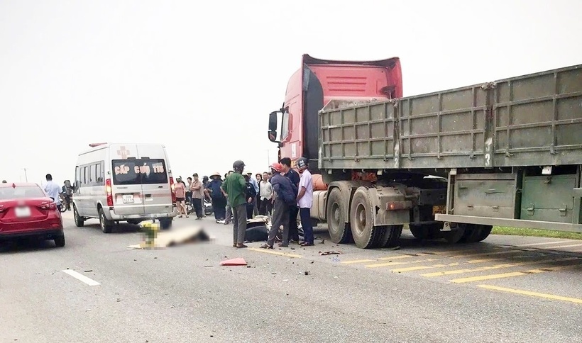 Hiện trường vụ tai nạn. Ảnh: Báo Công lý.