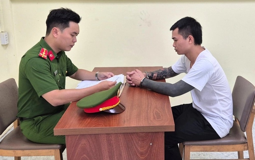 Bị can Lê Anh Điệp (Tiktoker "Tàng Keng Ông Trùm"). Ảnh: VietNamnet