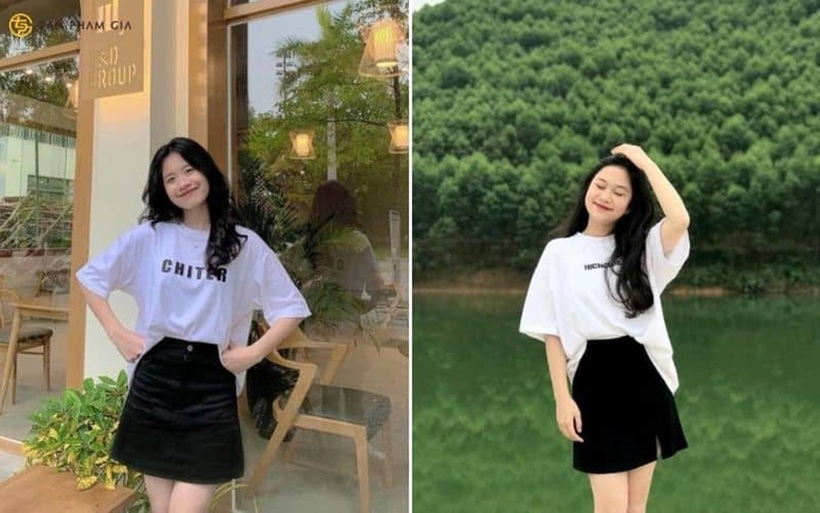 Đối với những cô nàng yêu thích sự ngọt ngào, công thức áo thun dài tay và chân váy ngắn là lựa chọn không thể bỏ qua. Ảnh minh họa