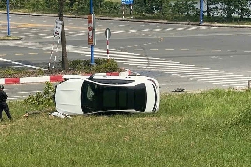 Hiện trường vụ tai nạn. Ảnh: Báo Dân trí.