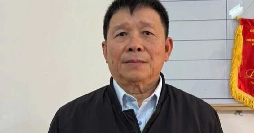 Nguyễn Văn Sơn tại cơ quan công an (Ảnh: Công an Tuyên Quang).