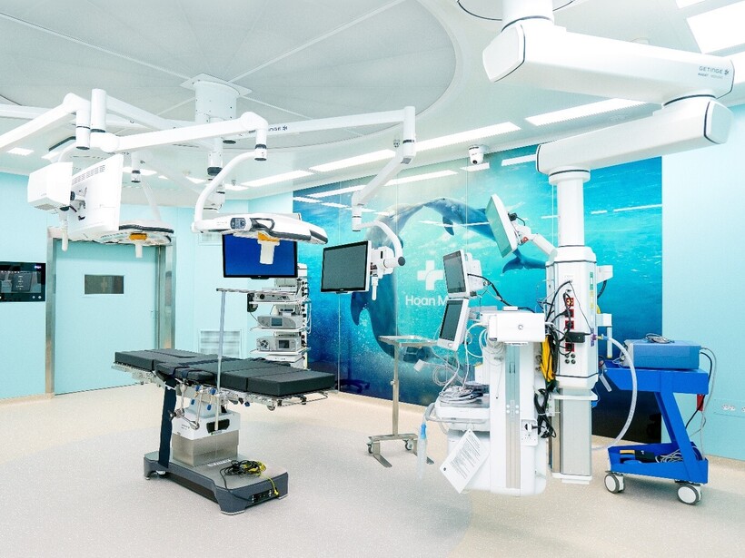 Tập đoàn y khoa Hoàn Mỹ chính thức đưa vào hoạt động phòng mổ thông minh mới tại Bệnh viện Hoàn Mỹ Sài Gòn. Ảnh: HM