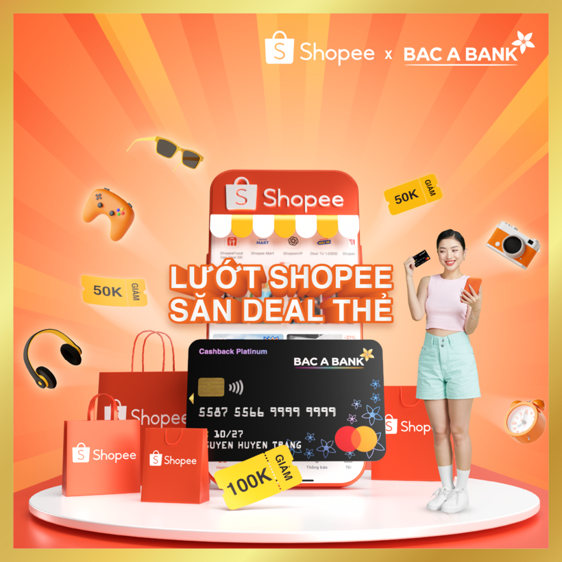 Chủ thẻ nhận ưu đãi lớn từ BAC A BANK - Cả năm thỏa thích Shopee - 1