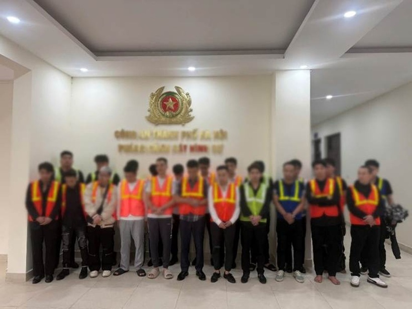 Các đối tượng trong vụ án. Ảnh: Công an Hà Nội