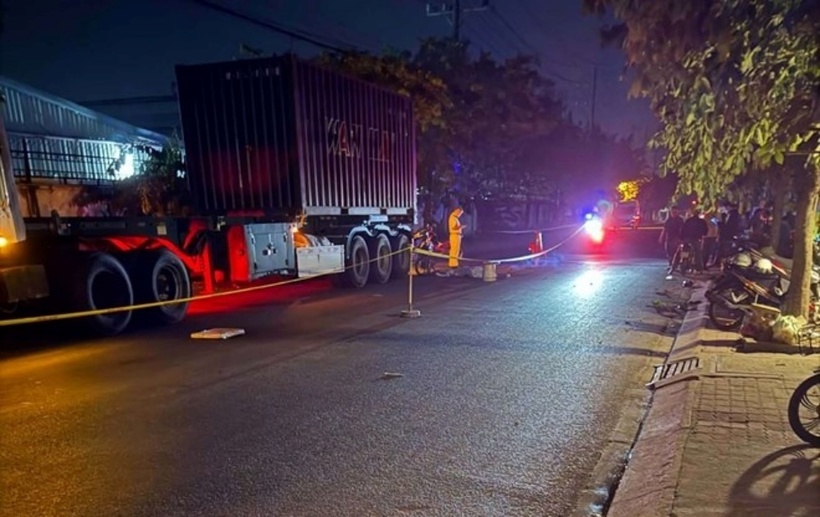 Hiện trường vụ tai nạn. Ảnh: Báo Lao động.