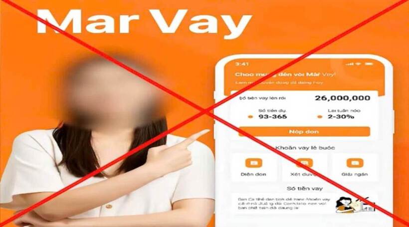 Cảnh báo thủ đoạn mạo danh ngân hàng cho vay tiền. Ảnh: Công an TP Hà Nội.