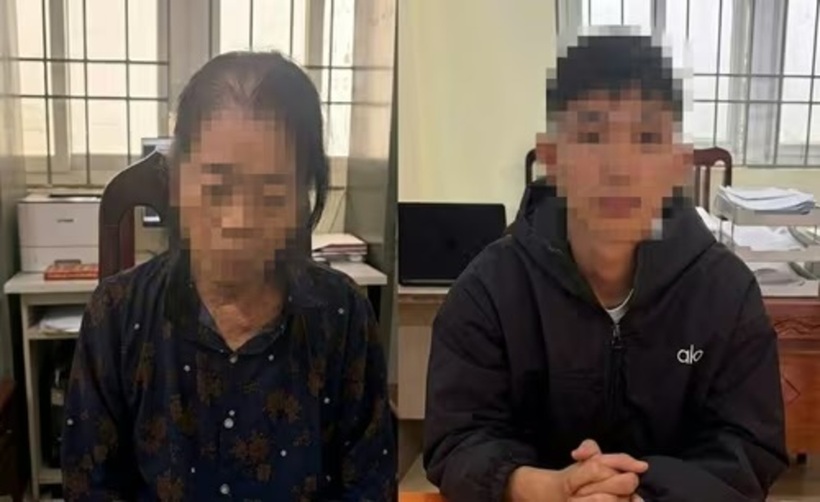 Hai đối tượng bị bắt giữ. Ảnh: Công an TP Hà Nội.