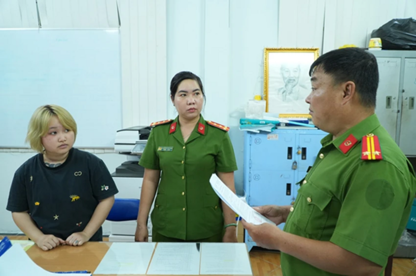 Bị can Trần Ngọc Yến được xác định là đã cầm đầu 1 nhóm thanh thiếu niên đi hỗn chiến