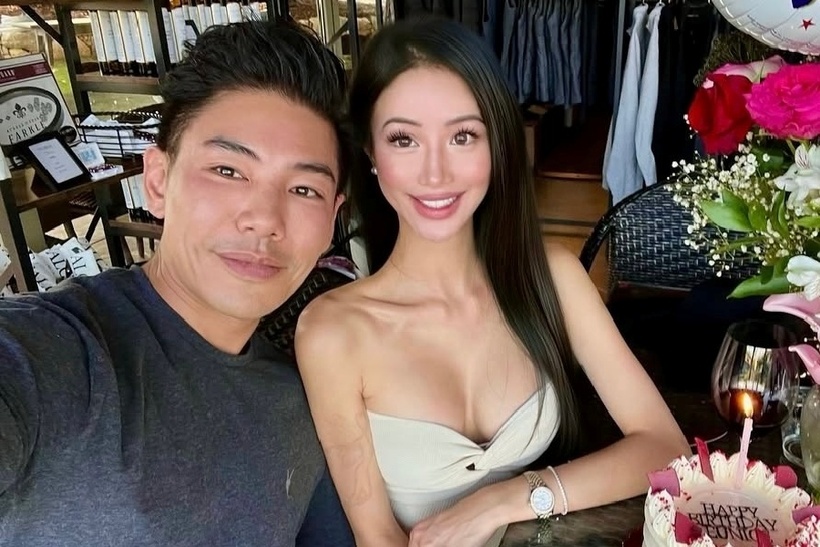 Jeffrey Kung và cháu gái của cố tỷ phú Tan Sri Lee Shin Cheng. Ảnh:&nbsp;jeffreypkung/Instagram.