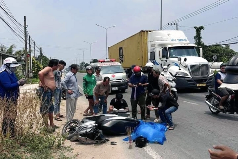 Hiện trường vụ tai nạn. Ảnh: Dân Trí