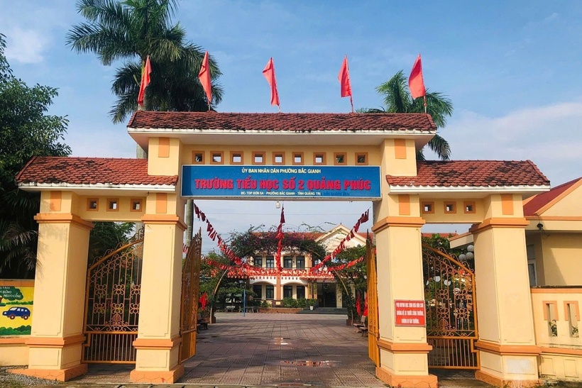 Trường Tiểu học số 2 Quảng Phúc, phường Bắc Gianh, tỉnh Quảng Trị. Ảnh: Dân trí