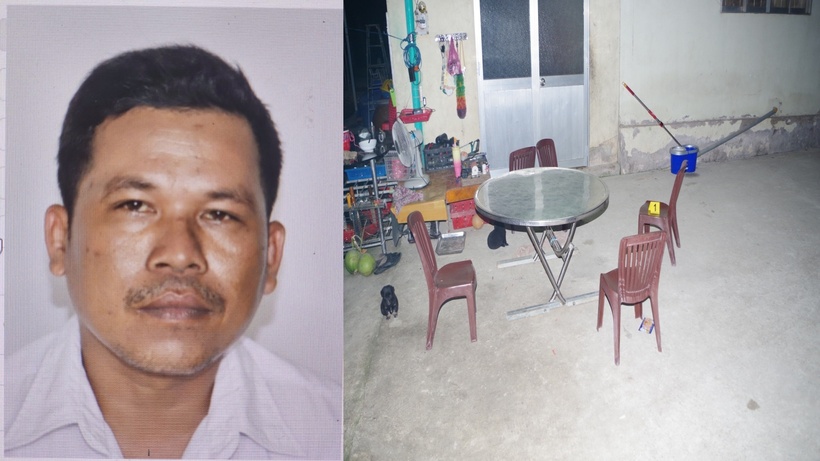 Bị can Danh Sà Pha và hiện trường vụ án. Ảnh: Cổng thông tin điện tử Công an tỉnh An Giang