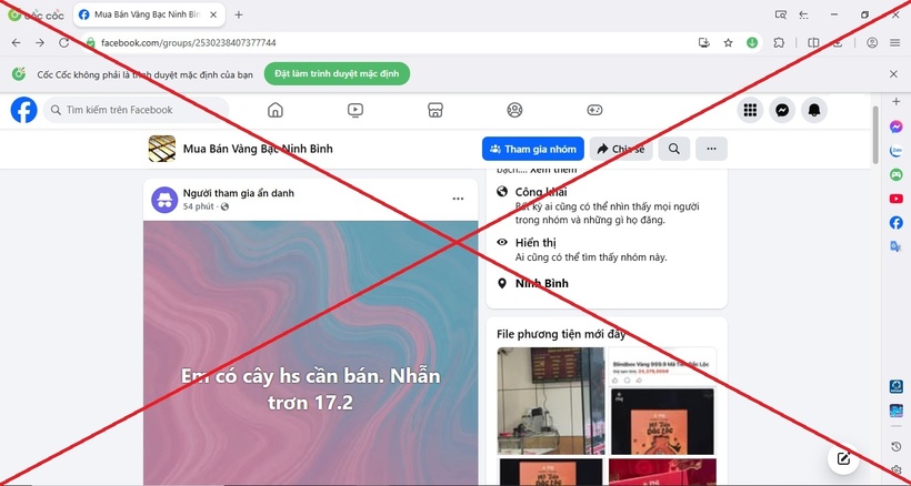 Công an tỉnh Ninh Bình cảnh báo chiêu trò lừa đảo mua bán vàng giá rẻ qua mạng - 1