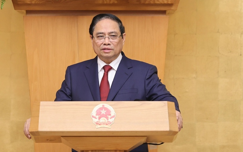 Thủ tướng Phạm Minh Chính phát biểu tại hội nghị (Ảnh: VGP).