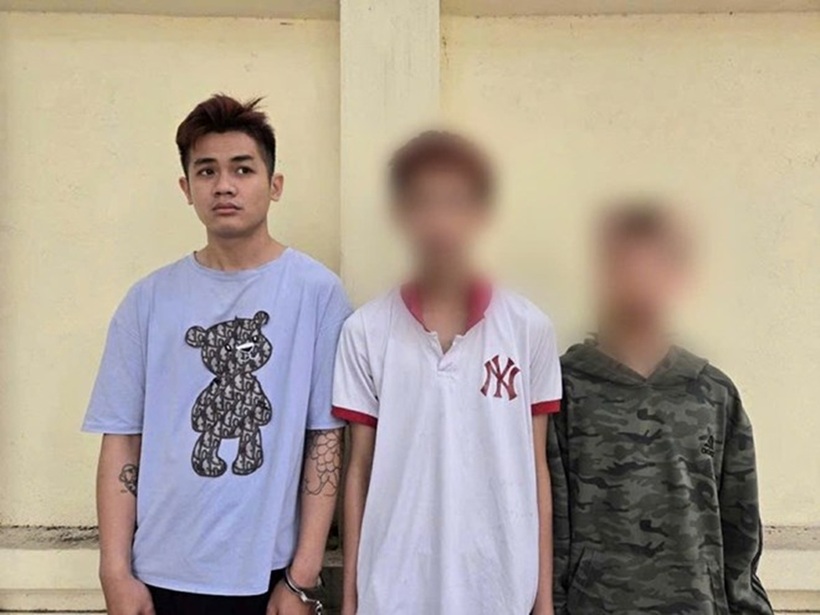 3 đối tượng trong nhóm cướp, nhỏ nhất mới 13 tuổi. Ảnh: Công an Hà Nội