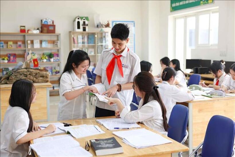 Hà Nội công bố chỉ tiêu tuyển sinh lớp 10. Ảnh minh hoạ: TTXVN.