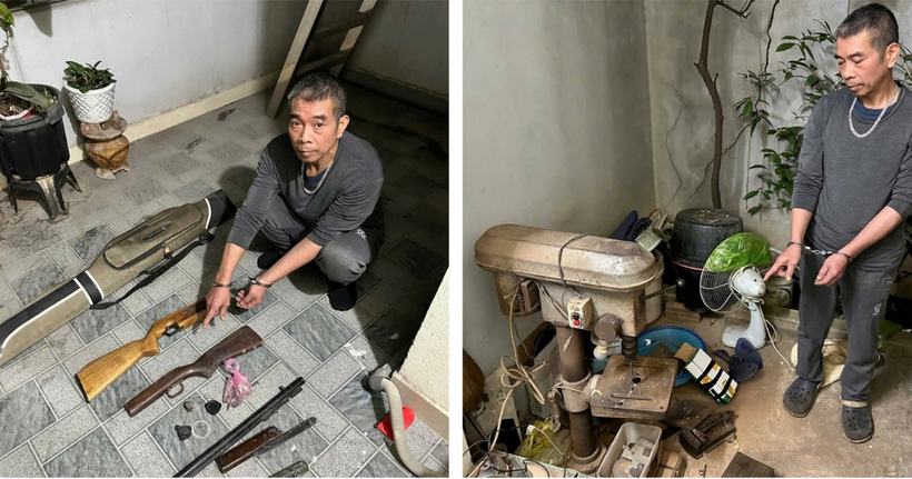 Đối tượng Hoàng Sơn và nơi sản xuất súng, đạn.