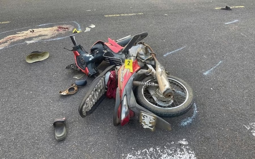 Hiện trường vụ tai nạn. Ảnh: Báo Gia Lai.