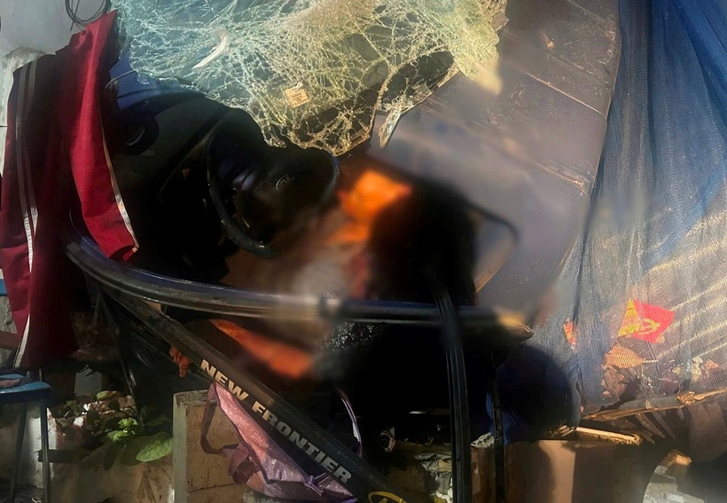 Hiện trường vụ tai nạn. Ảnh: Báo Công lý.