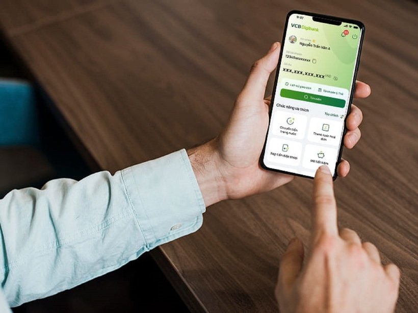 Chuyển khoản trên app Vietcombank