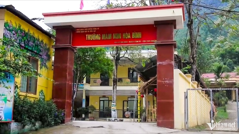 Trường Mầm non Hòa Bình. Ảnh: VietNamnet