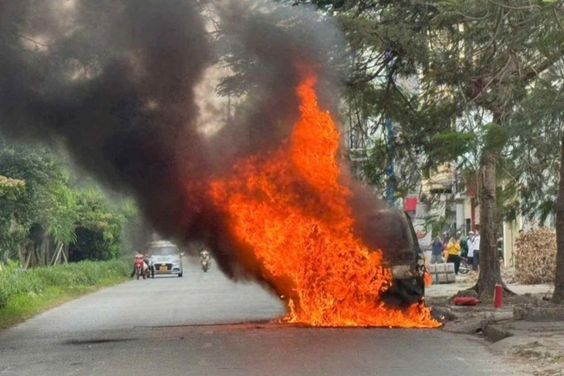 Hiện trường vụ cháy. (Ảnh: Dân trí)