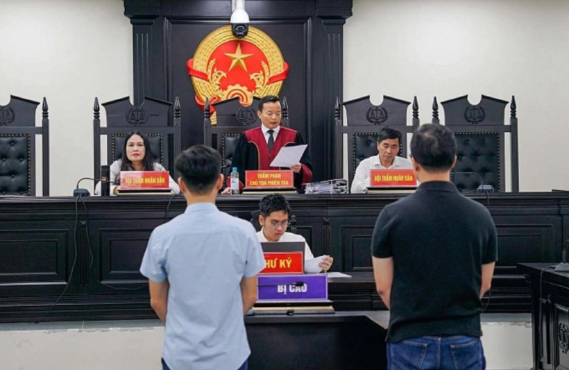 Phiên tòa được điều hành bởi chủ tọa Đinh Quốc Trí. Ảnh: VnExpress