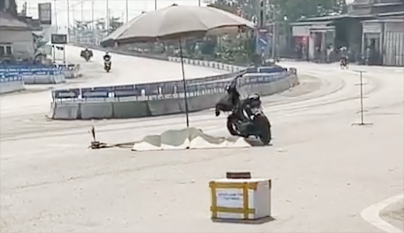 Hiện trường vụ tai nạn. Ảnh: Báo Công lý.