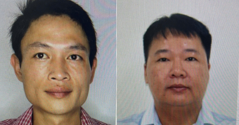 Bị can Trần Tiến Sỹ (bên trái) và bị can Trần Đức Cường (Ảnh: Công an cung cấp).