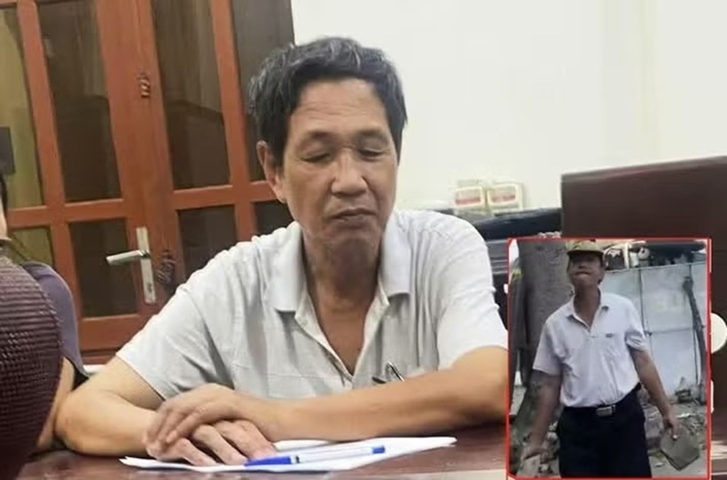 Ông Nguyễn Anh Tuấn tại cơ quan công an. Ảnh: Tiền phong