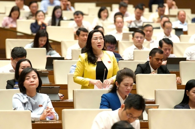 ĐBQH Nguyễn Thị Thuỷ (Ảnh: Media Quốc hội).