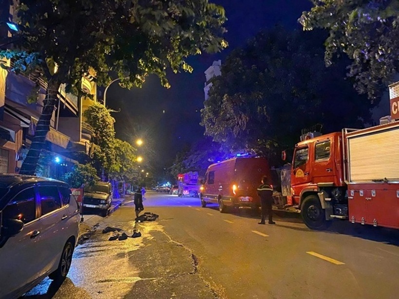 Khu vực hiện trường vụ cháy. Ảnh: Sức khỏe & Đời sống